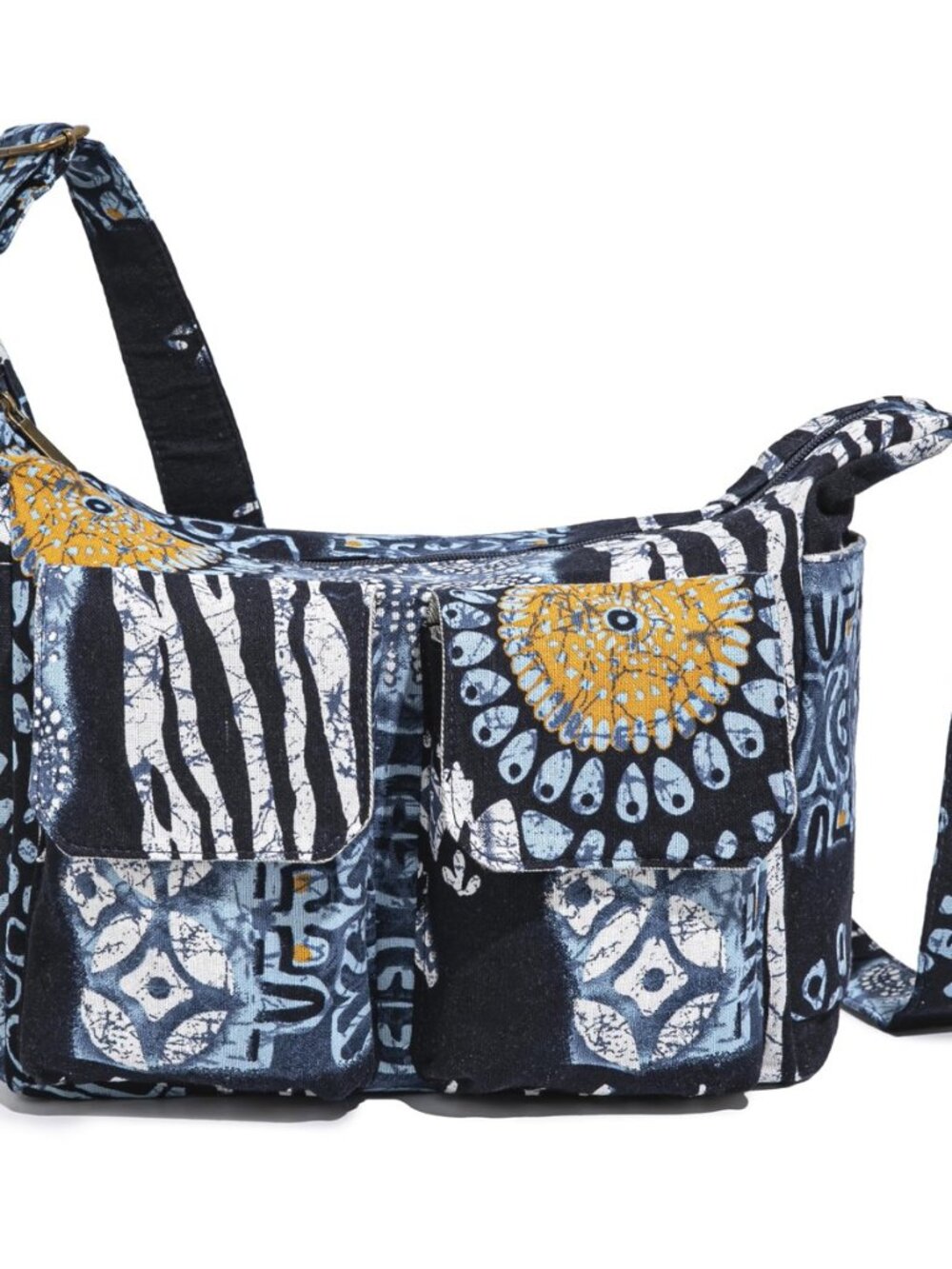 Retro Multiple pockets Bohemian Canvas Hobo Shoulder Bag Hippie Boho Crossbody